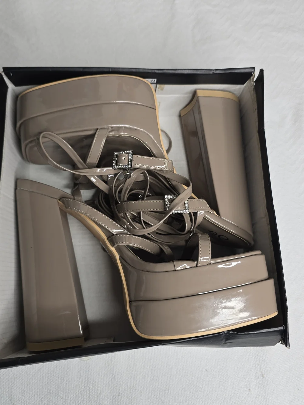 So Me Nude Patent Platform Heels Women's Size 10 – Mint Condition